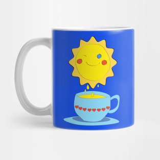 Sun dripping light for tea! Mug